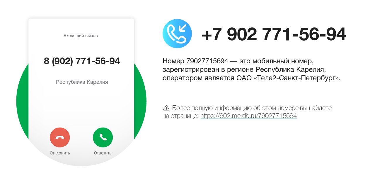 Номер телефона 8 (902) 771-56-94